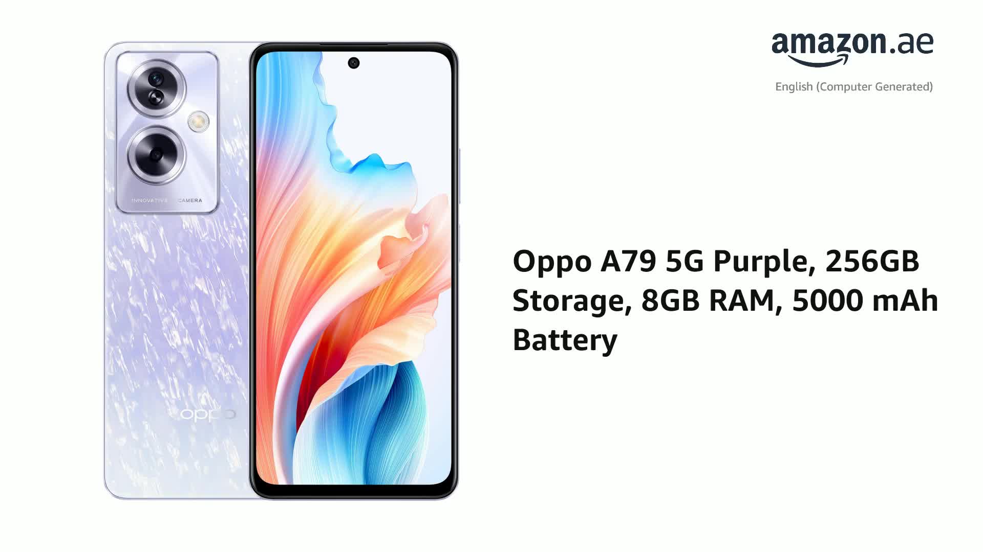 OPPO A79 5G 256GB 8GB Purple AE: Buy Online at Best Price in UAE